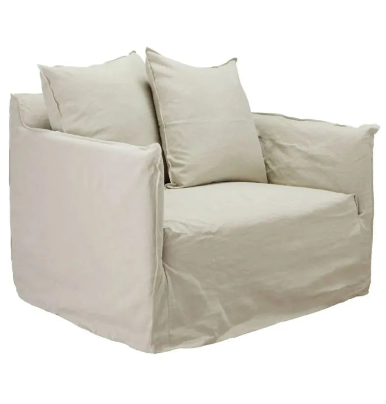 Whitsunday Linen 1.5 Seater Armchair Cover