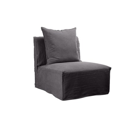 Whitsunday Linen Armless Chair Cover