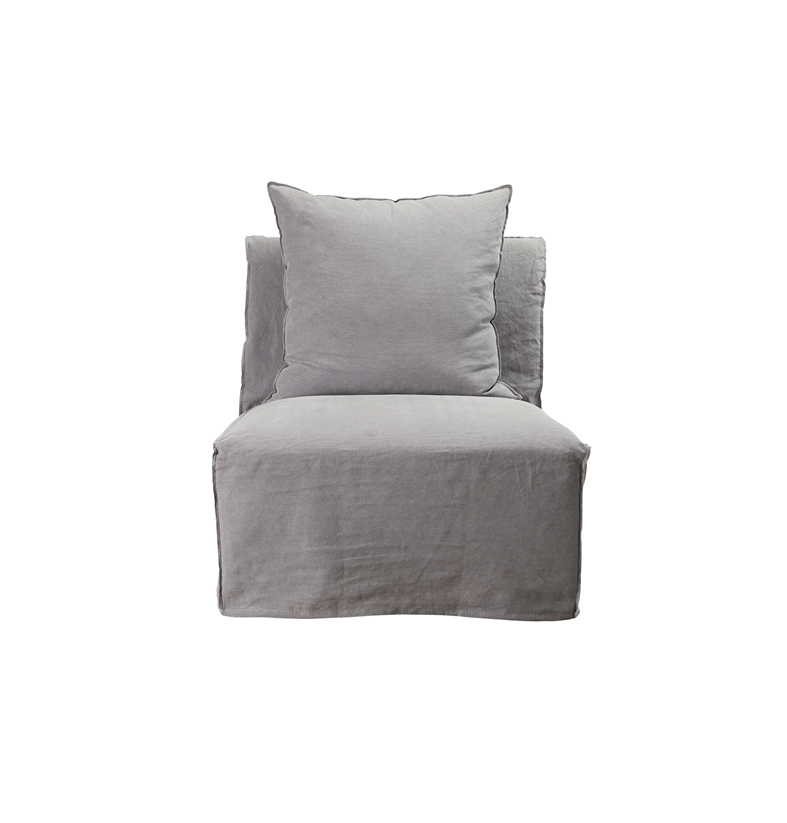 Whitsunday Linen Armless Chair Cover