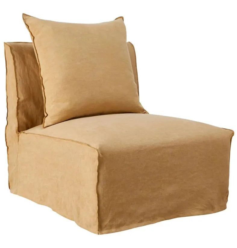 Whitsunday Linen Armless Chair