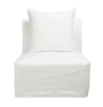 Whitsunday Linen Armless Chair Cover