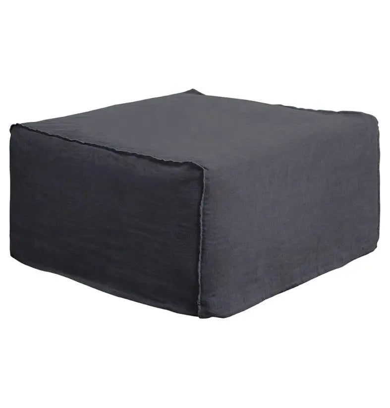 Whitsunday Linen Large Ottoman