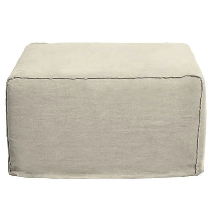 Whitsunday Linen Large Ottoman Cover