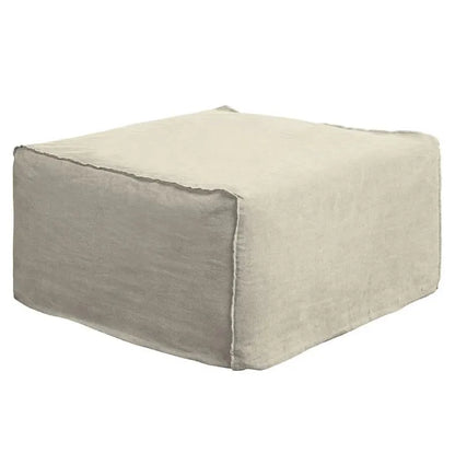 Whitsunday Linen Small Ottoman