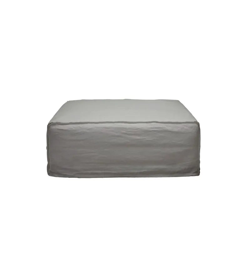 Whitsunday Linen Large Ottoman