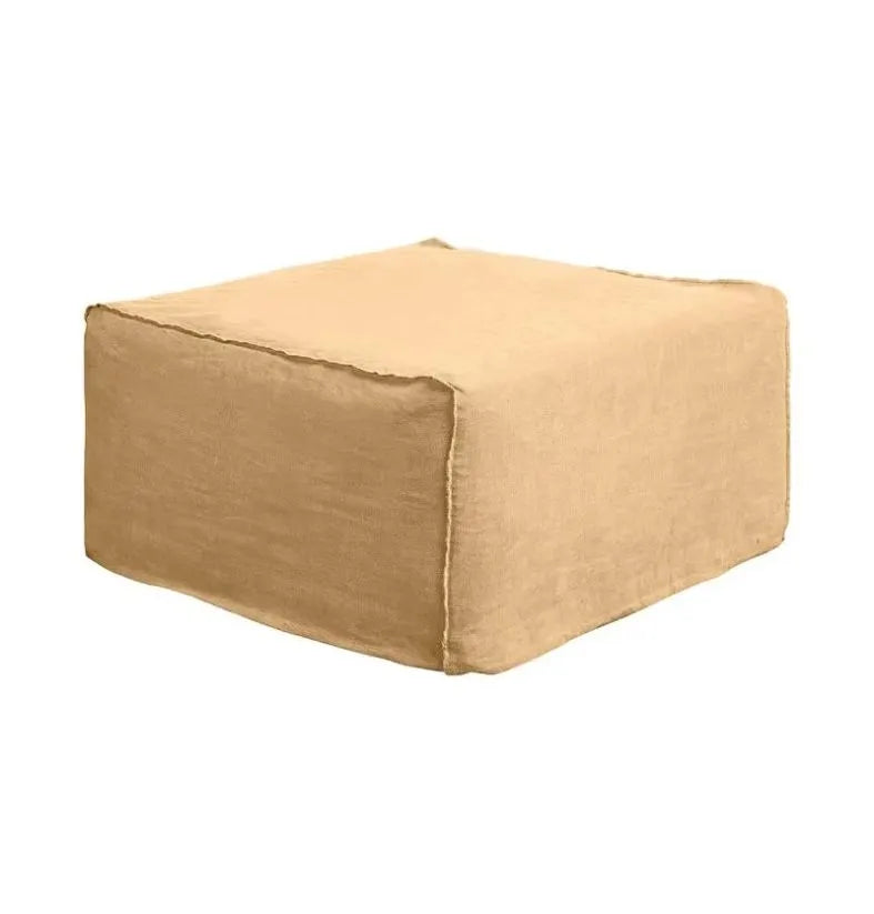 Whitsunday Linen Small Ottoman