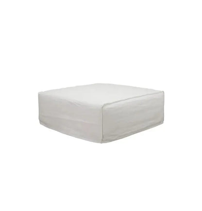 Whitsunday Linen Small Ottoman