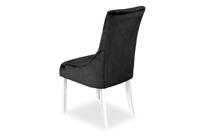 Chester Dining Chair - White Hamptons & Charcoal