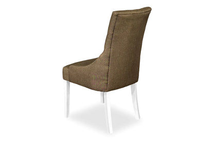 Chester Dining Chair - White Hamptons & Coffee