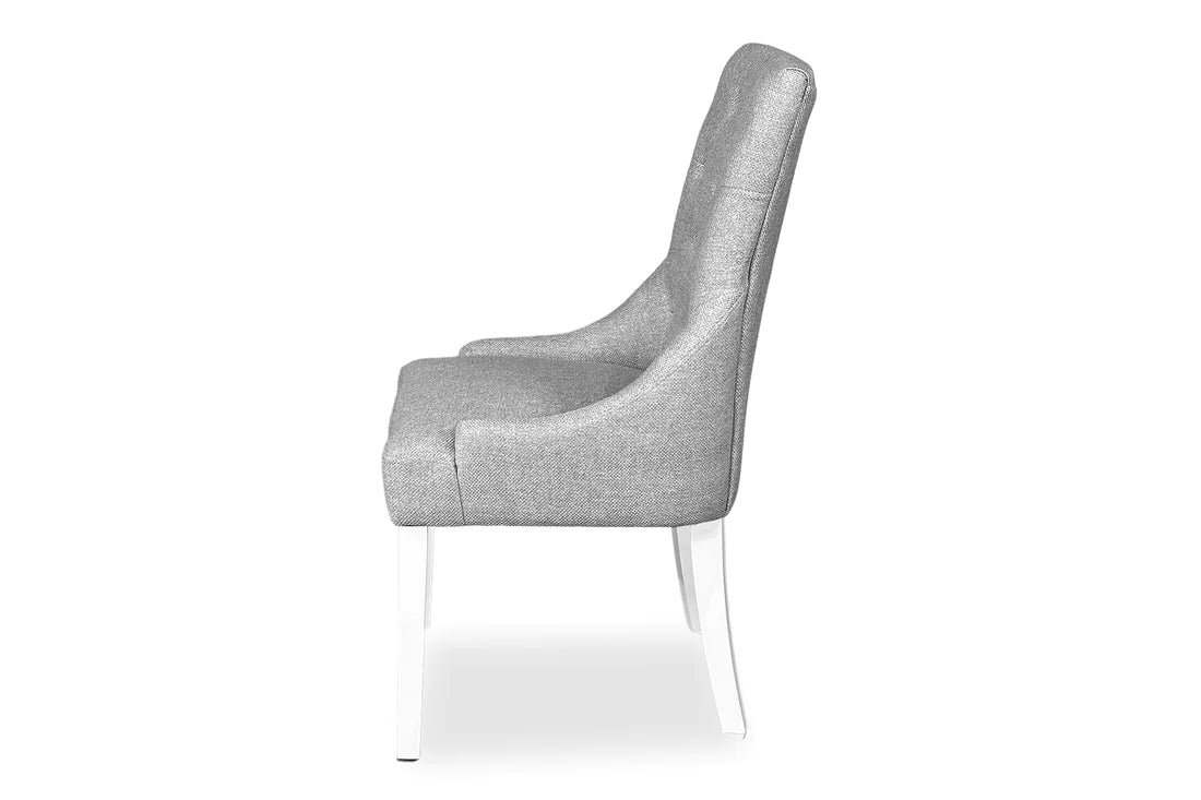 Chester Dining Chair - White Hamptons & Cement